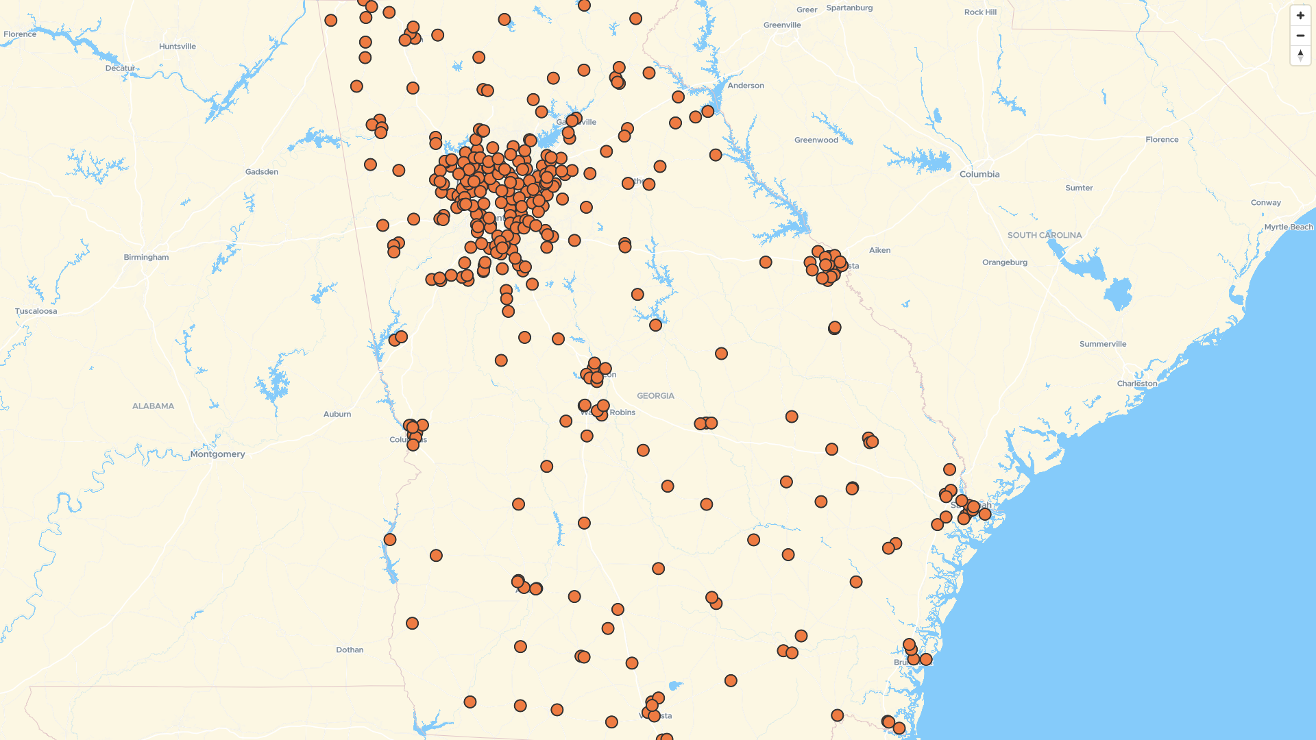 map-of-dollar-tree-locations-in-georgia-us-mapstack