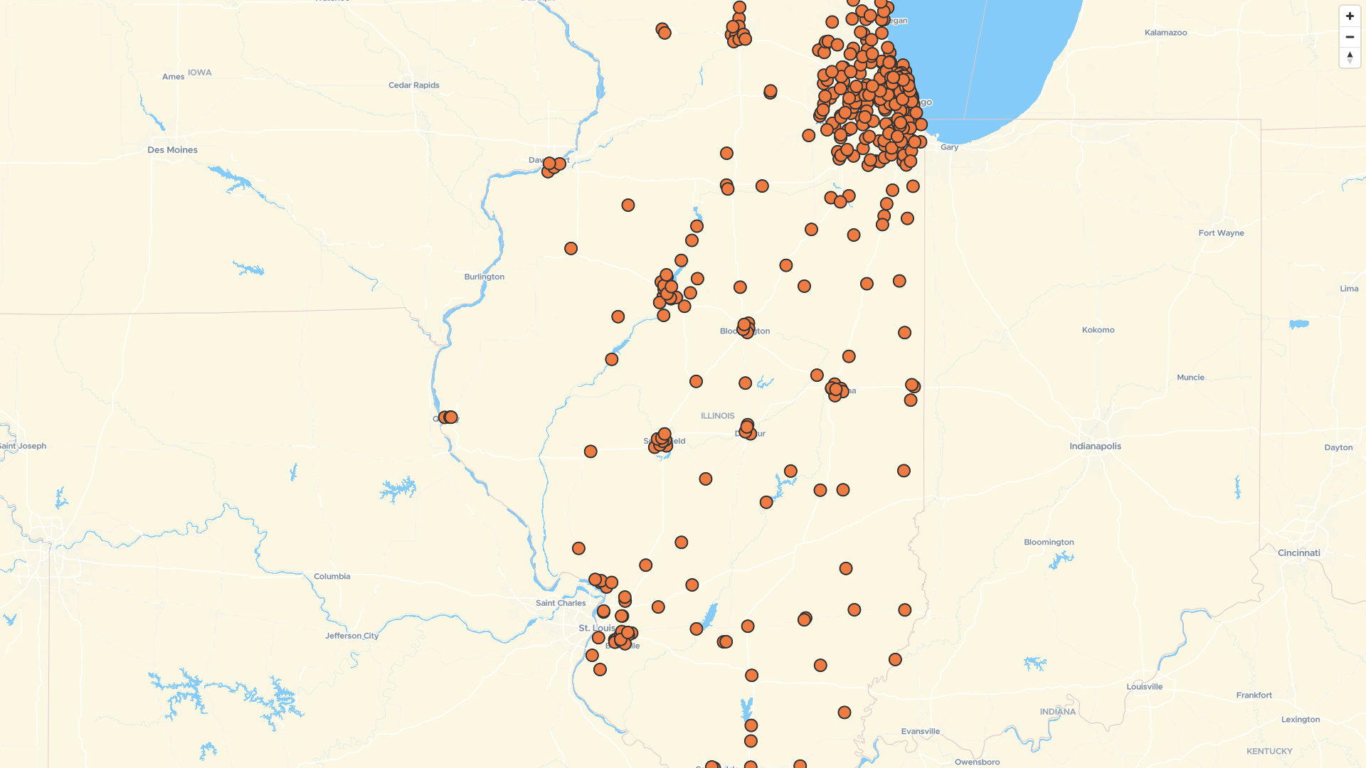 Map of CVS Pharmacy locations in Illinois, US | Mapstack