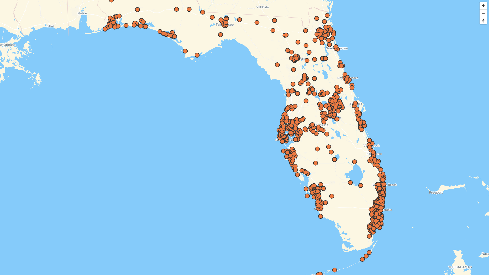 Map of CVS Pharmacy locations in Florida, US | Mapstack