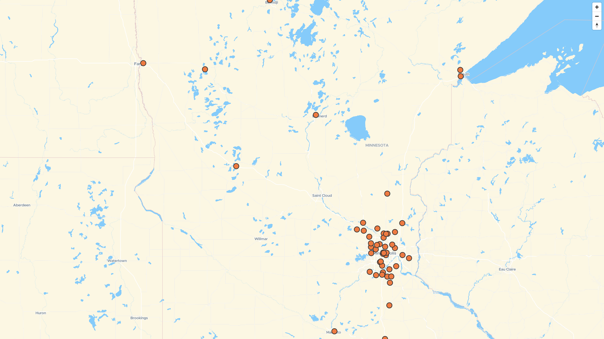 Map of CVS Beauty locations in Minnesota, US | Mapstack